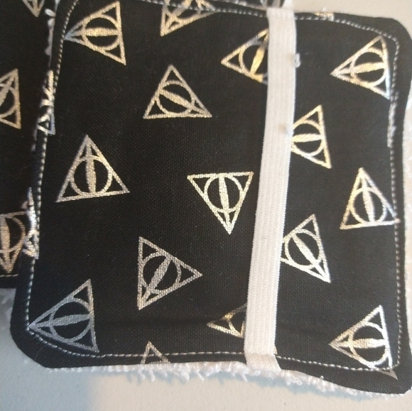 Copy - Homemade reusable makeup remover/ face scrubber. Harry Potter designs. 1… - Picture 3 of 9